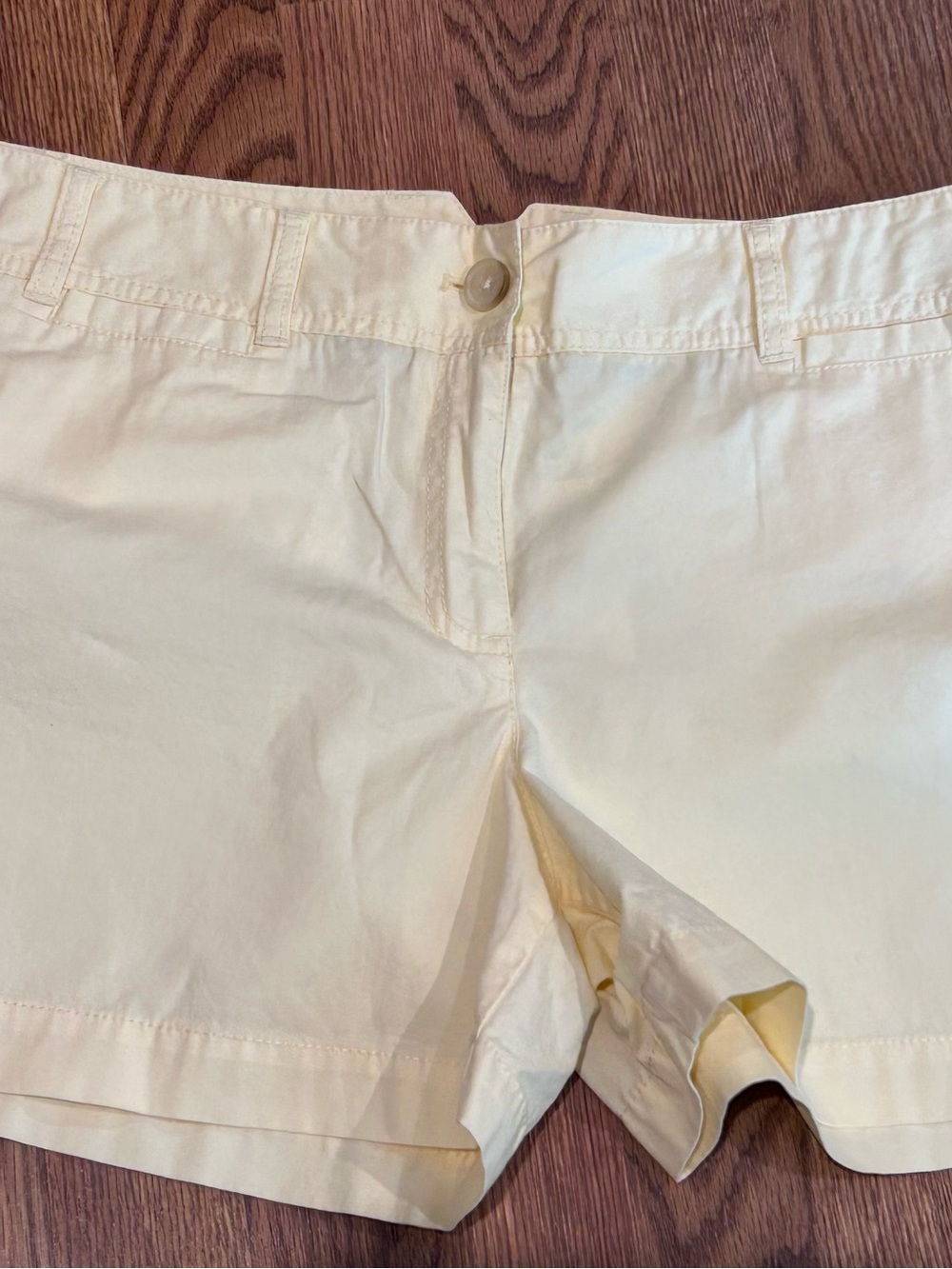 LOFT Pale Yellow Cotton Shorts